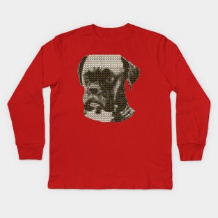 Boxer Dog Ugly Christmas Sweater Kids Long Sleeve T-Shirt